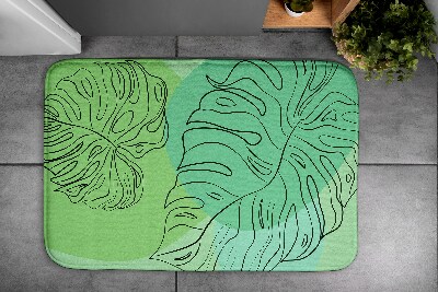Bathmat Monster leaves