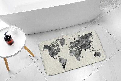 Bathmat World map