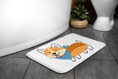 Bathmat Shiba inu dog