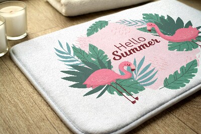 Bathroom rug Flaminga birds