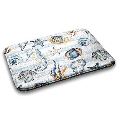 Bath mat Sea animals