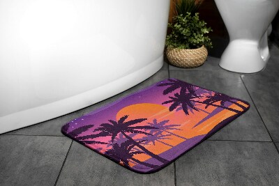 Bath mat Tropical beach