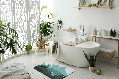 Bathroom rug Forest jeleń