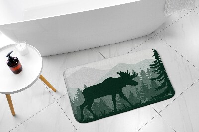 Bathroom mat Moose