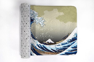Bathroom mat Kanagawa great wave