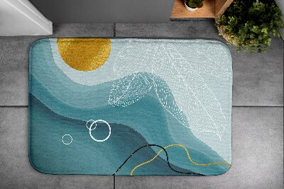 Bath rug Geometric abstraction