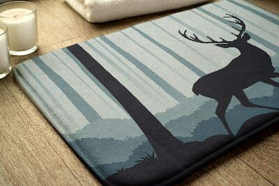 Bathmat Forest motif