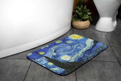 Bath mat Starry night