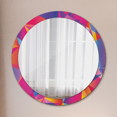 Round decorative wall mirror Geometric composition