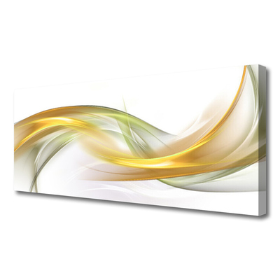 Canvas print Abstract art gold yellow