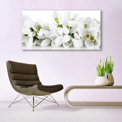 Plexiglas® Wall Art Flowers floral white green