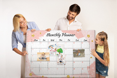 Pin board Monthly schedule