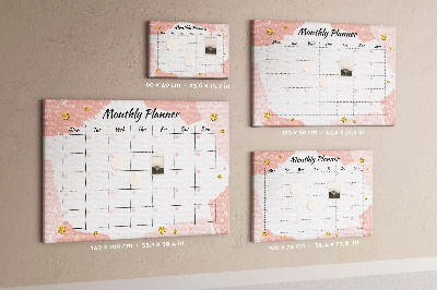 Pin board Monthly schedule