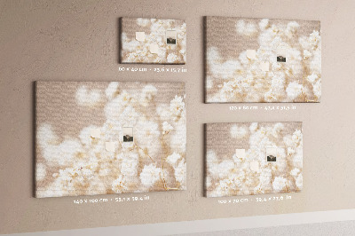 Pin board Little white flowers