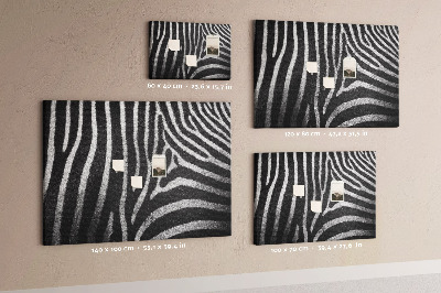 Cork board Zebra pattern