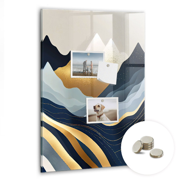 Magnetic board for office Abstract landscape