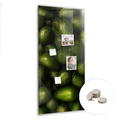 Kitchen magnetic board Fresh avocado