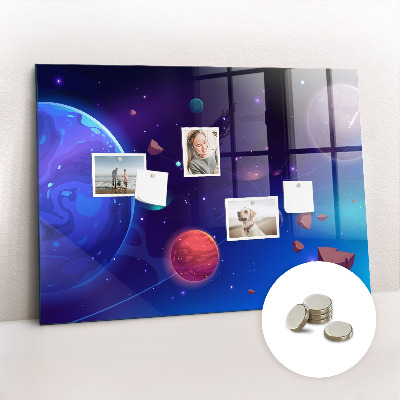 Magnetic board for kids Planets Galaxy