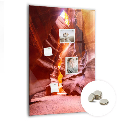 Magnetic memo board for kitchen Antelope canyon