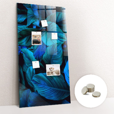 Magnetic board for wall Exotic leaves