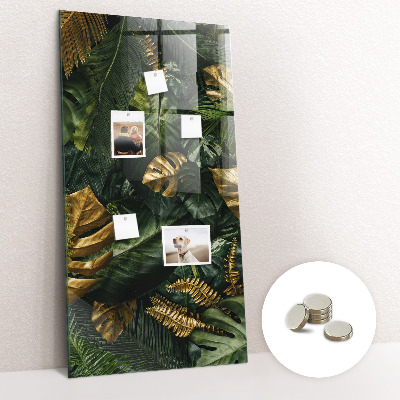 Magnetic board for wall Topical leaves