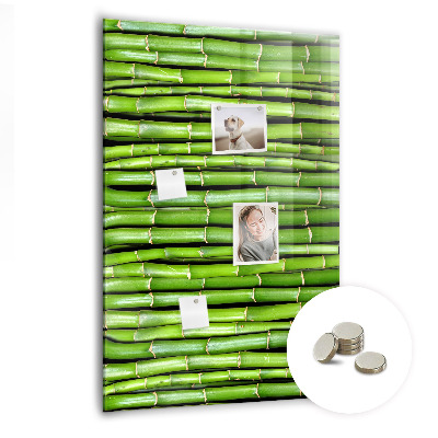 Magnetic board for wall Bamboo wall