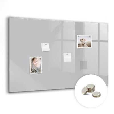 Magnetic board for wall Bright gray color
