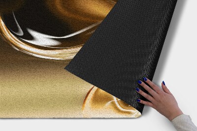 Door mat indoor Gold abstraction