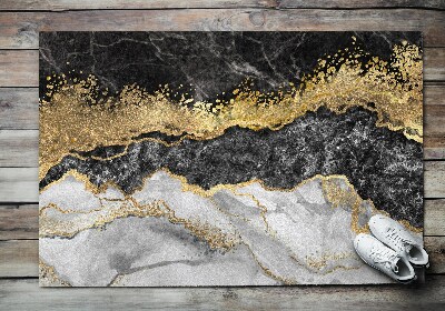 Door mat Golden marble