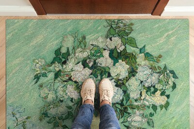 Door mat indoor Van gogh roses