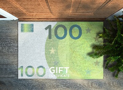 Doormat Euro banknote money