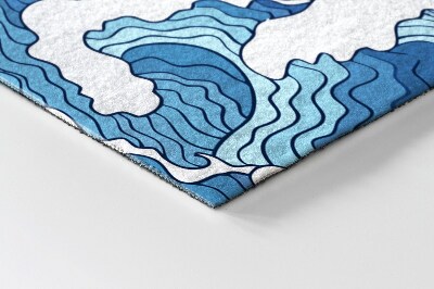 Doormat Japanese waves