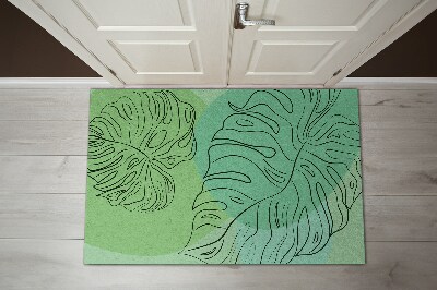 Door mat Monstera leaves