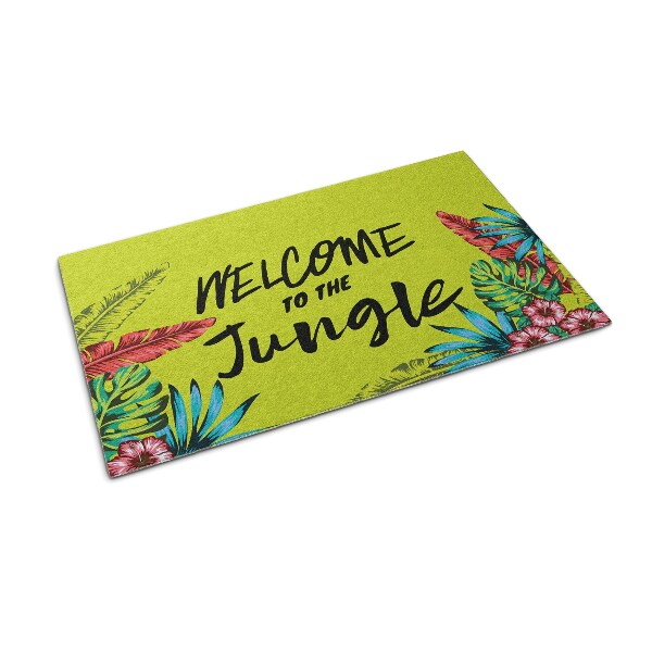 Washable door mat indoor Welcome to the jungle