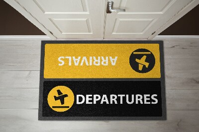 Door mat Arrivals departures