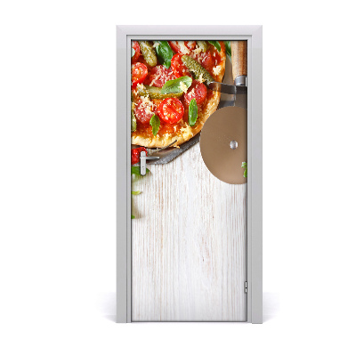 Self-adhesive door sticker Pizza