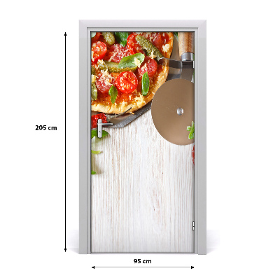 Self-adhesive door sticker Pizza