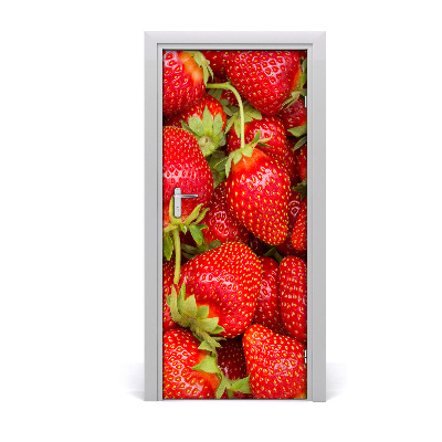 Self-adhesive door sticker Strawberries