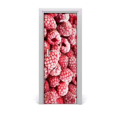 Self-adhesive door sticker Raspberries