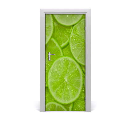 Self-adhesive door sticker Limes