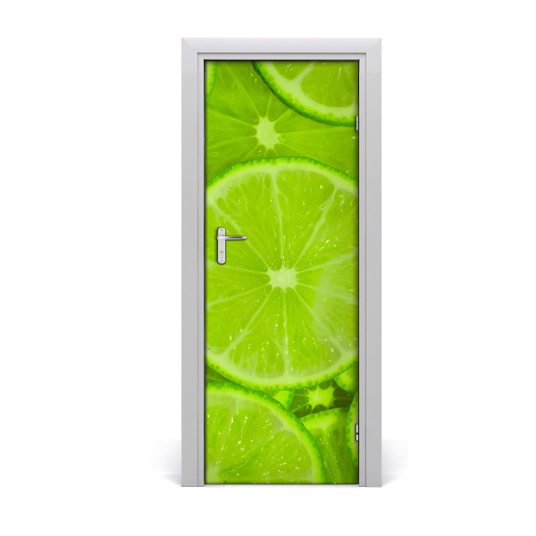 Self-adhesive door sticker Limes