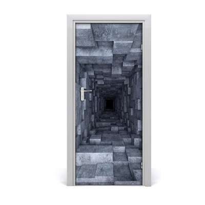 Self-adhesive door sticker Tunnel wall
