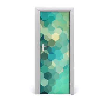 Self-adhesive door sticker Abstraction background