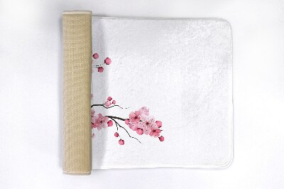 Bathmat Japanese cherry flowers