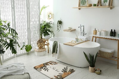 Bathmat Floral composition