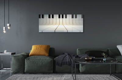 Acrylic print Piano keys