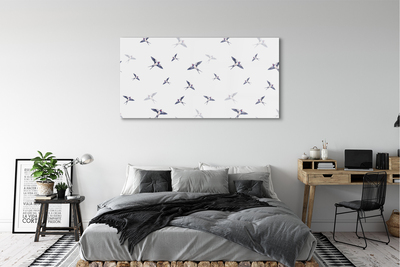 Acrylic print Birds with flowers