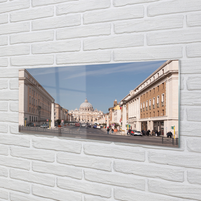 Acrylic print Rome building roads cathedral