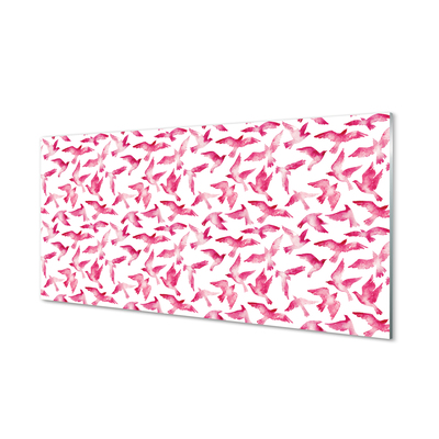 Acrylic print Pink birds