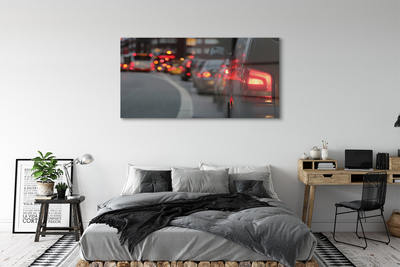 Acrylic print Cars cork city street lights
